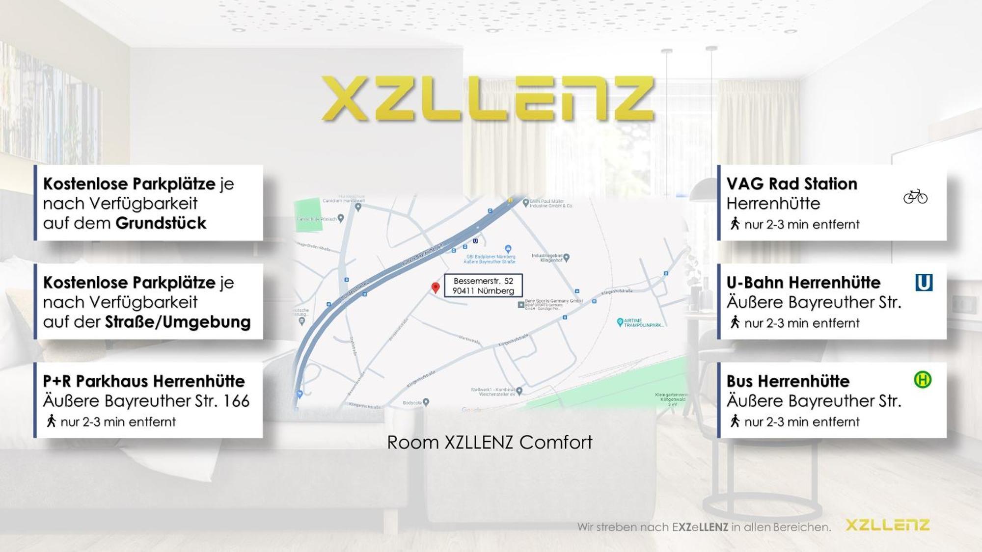 Xzllenz Traum Studio-Apartment, Frei-Parken, U-Bahn, Kueche Nuremberg Ruang foto