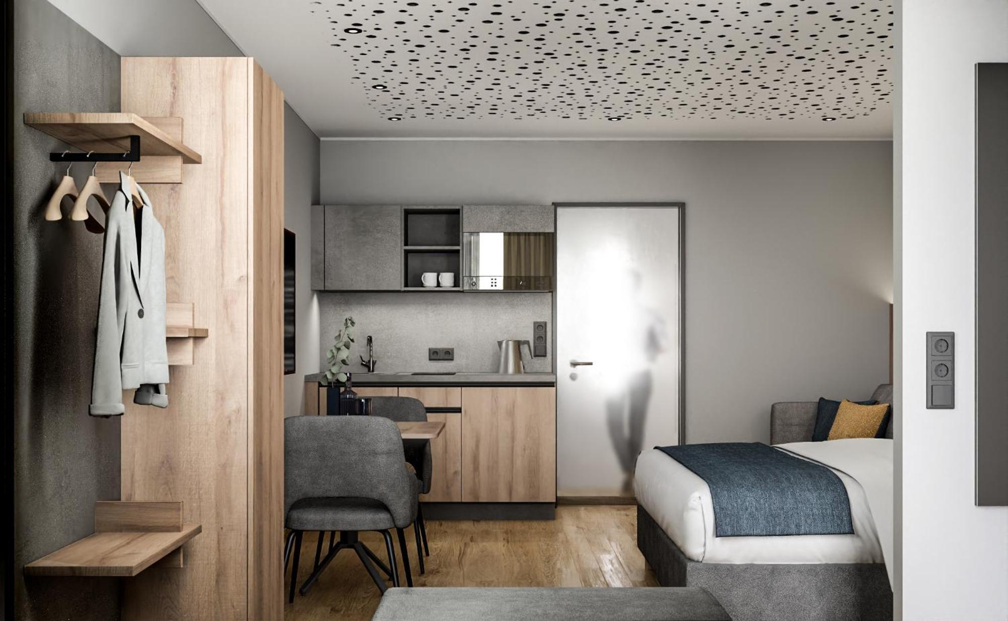 Xzllenz Traum Studio-Apartment, Frei-Parken, U-Bahn, Kueche Nuremberg Ruang foto